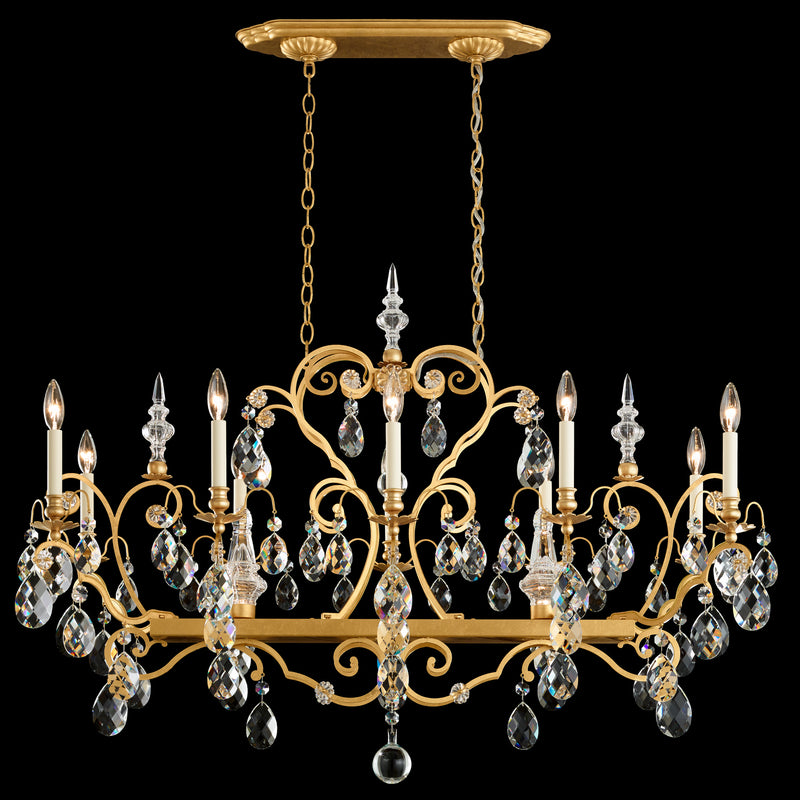 Schonbek 3795N-23S 12 Light Chandelier, Etruscan Gold