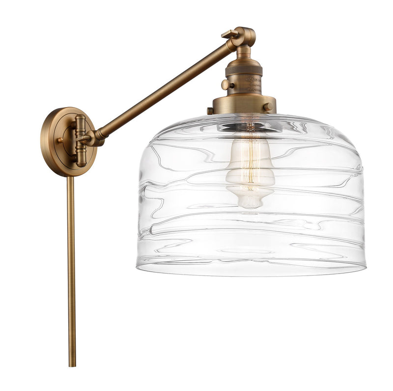 Innovations 237-BB-G713-L One Light Swing Arm Lamp, Brushed Brass