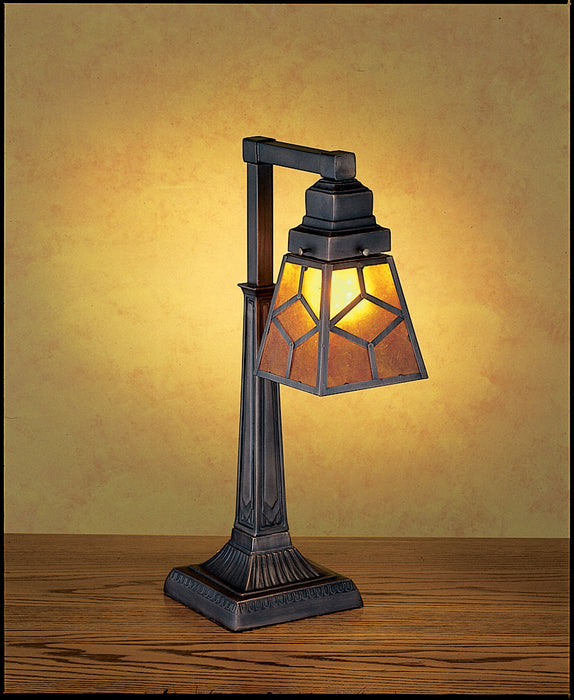 Meyda Tiffany 27881 One Light Desk Lamp, Amber