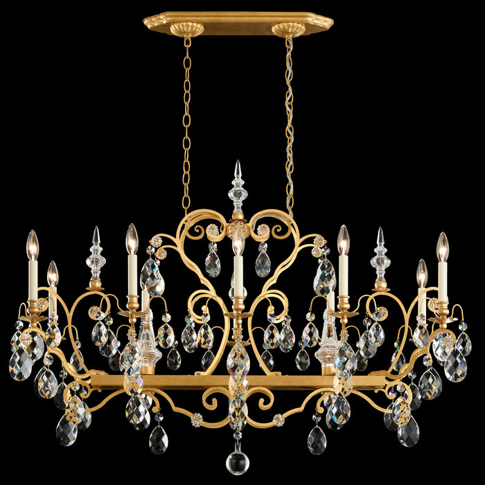 Schonbek 3795N-76H 12 Light Chandelier, Heirloom Bronze