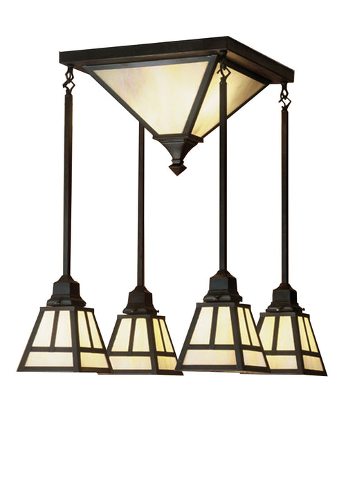 Meyda Tiffany 51766 Six Light Pendant, Rust