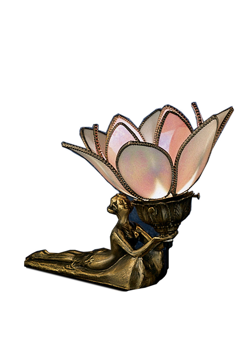 Meyda Tiffany 27137 One Light Table Lamp, Mahogany Bronze