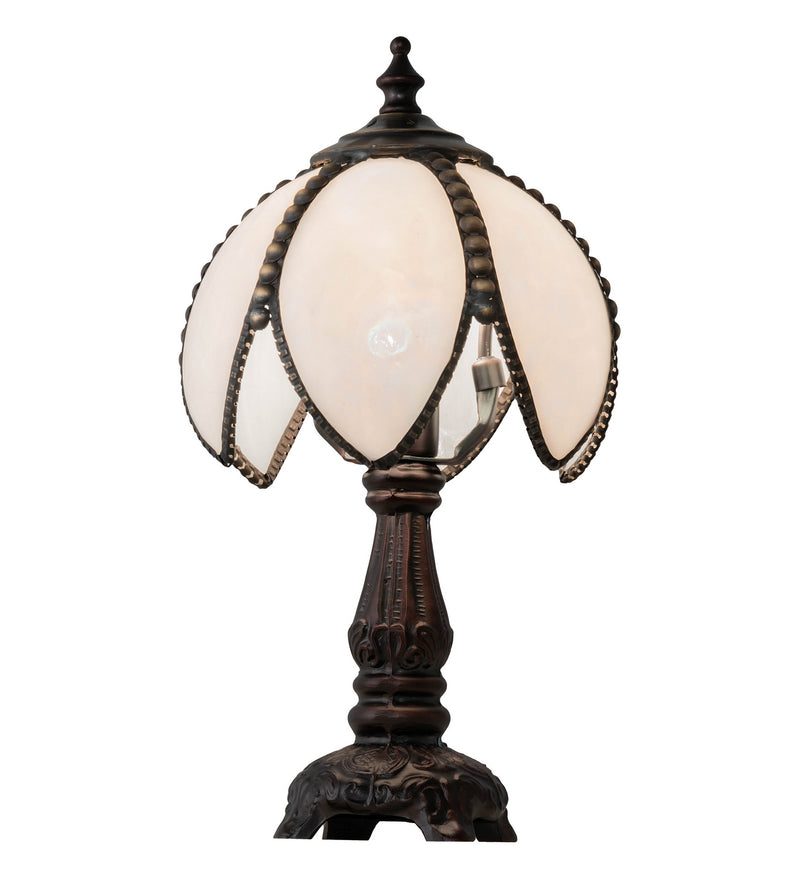 Meyda Tiffany 26782 One Light Mini Lamp, Mahogany Bronze