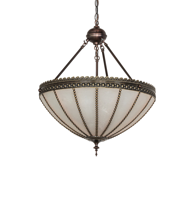 Meyda Tiffany 31292 Three Light Pendant, Mahogany Bronze