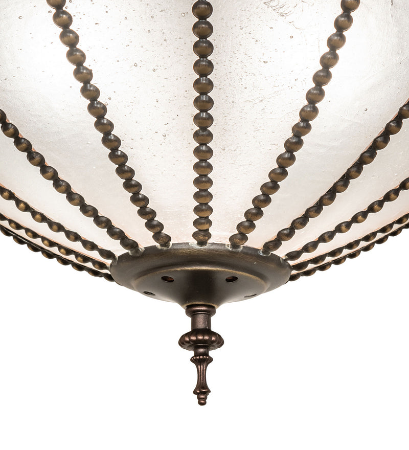 Meyda Tiffany 31292 Three Light Pendant, Mahogany Bronze
