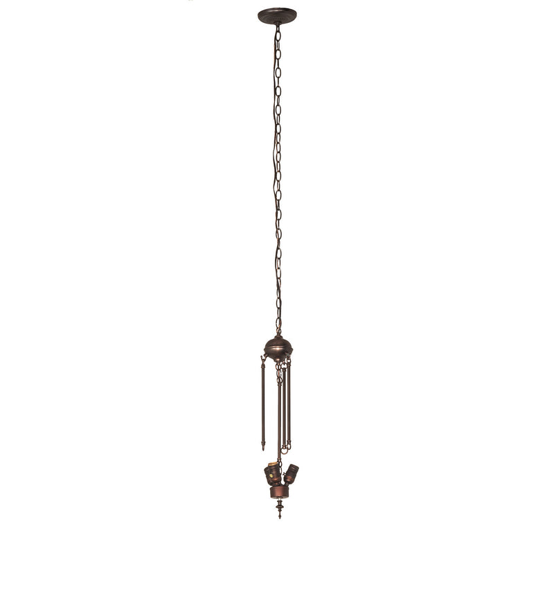 Meyda Tiffany 31292 Three Light Pendant, Mahogany Bronze