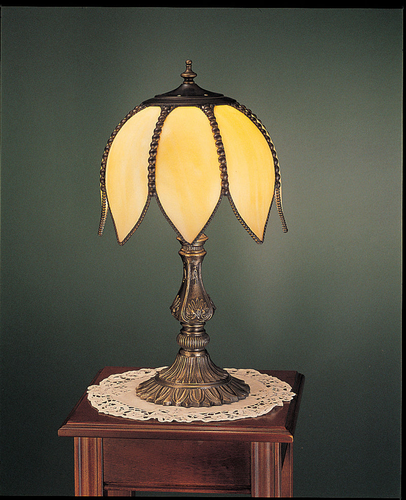 Meyda Tiffany 31294 One Light Table Lamp, Beige