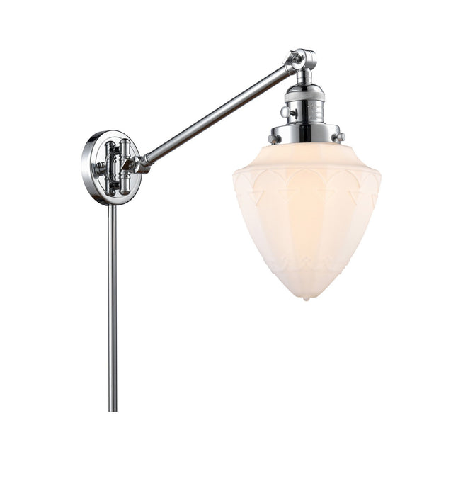 Innovations 237-PC-G661-7 One Light Swing Arm Lamp, Polished Chrome