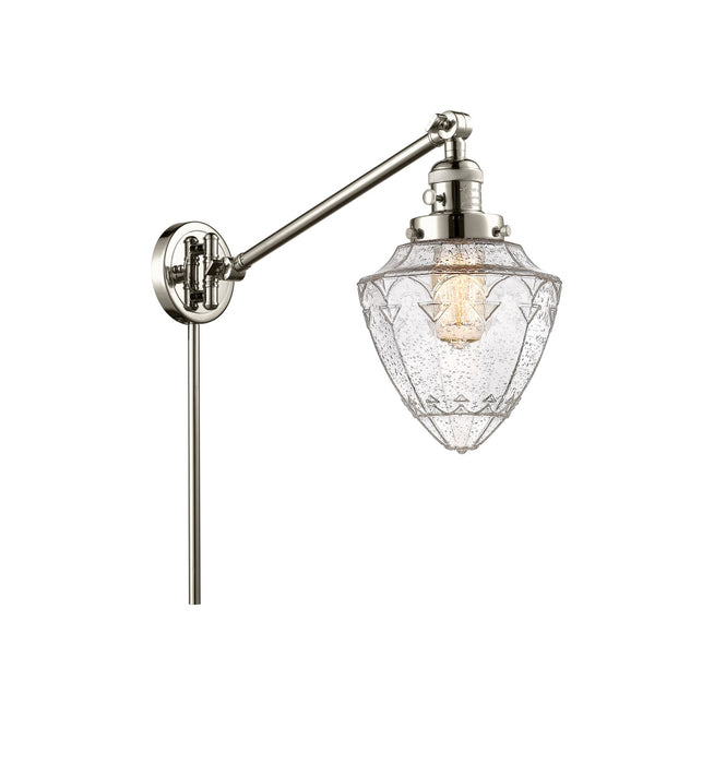 Innovations 237-PN-G664-7 One Light Swing Arm Lamp, Polished Nickel