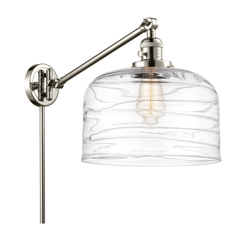 Innovations 237-PN-G713-L One Light Swing Arm Lamp, Polished Nickel