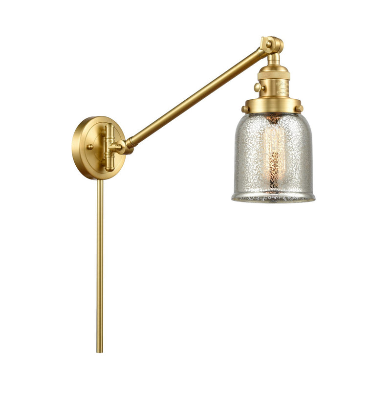 Innovations 237-SG-G58 One Light Swing Arm Lamp, Satin Gold