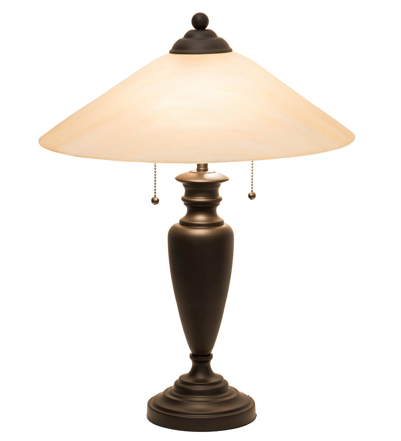 Meyda Tiffany 66753 Two Light Table Lamp, Craftsman Brown