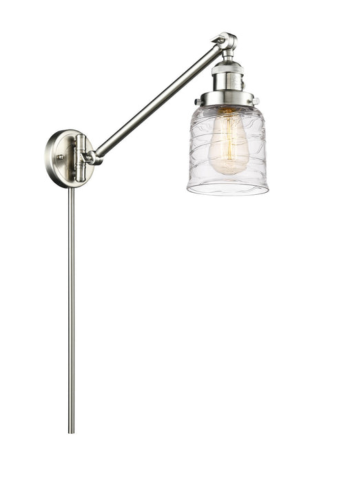 Innovations 237-SN-G513 One Light Swing Arm Lamp, Brushed Satin Nickel
