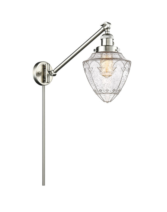 Innovations 237-SN-G664-7 One Light Swing Arm Lamp, Brushed Satin Nickel