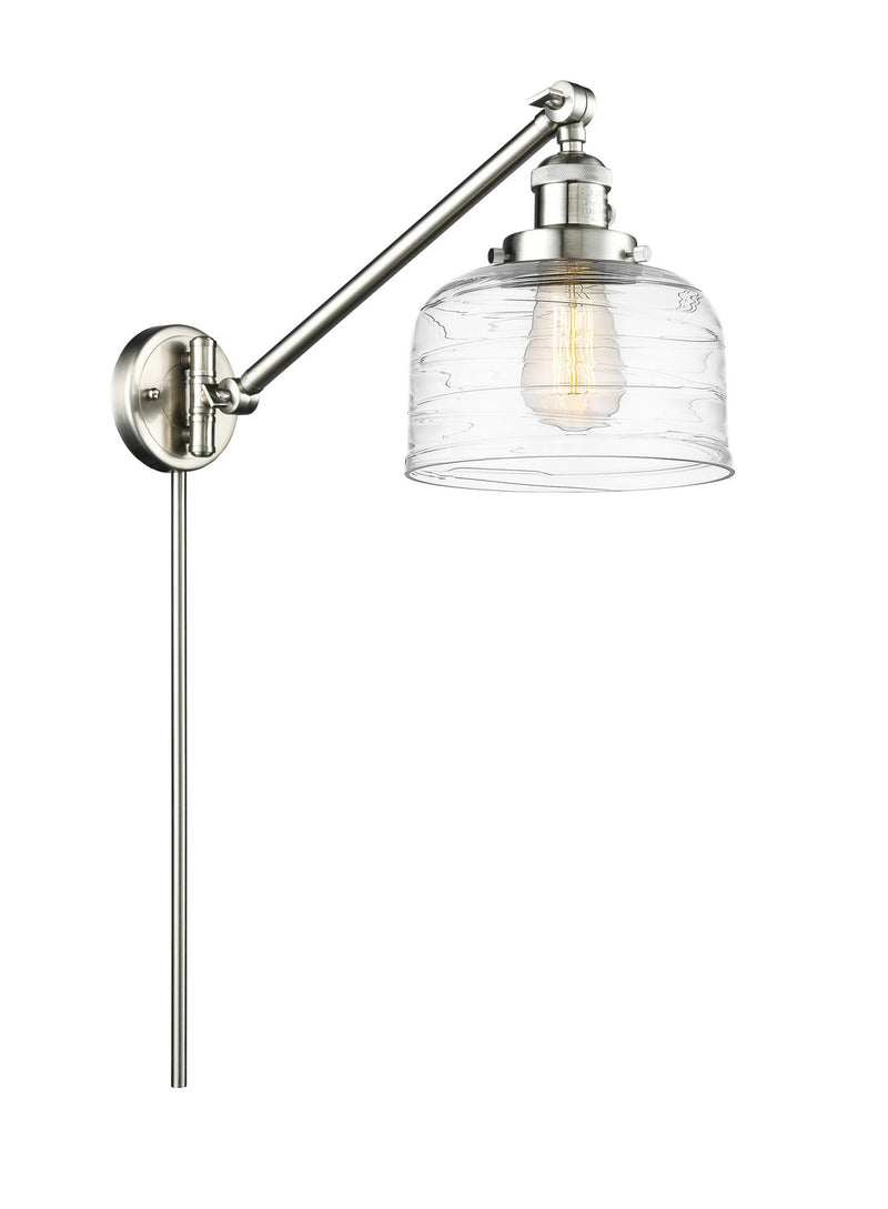 Innovations 237-SN-G713 One Light Swing Arm Lamp, Brushed Satin Nickel