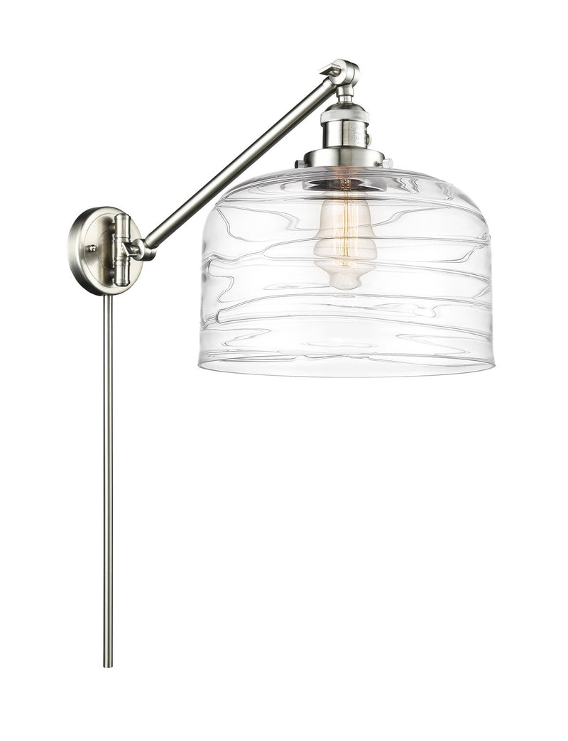 Innovations 237-SN-G713-L One Light Swing Arm Lamp, Brushed Satin Nickel
