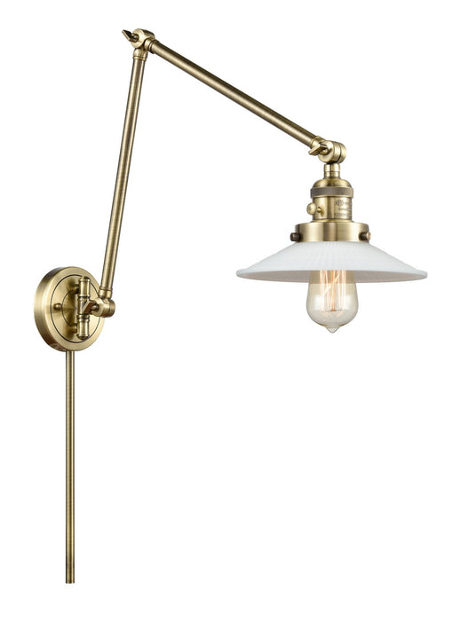Innovations 238-AB-G1 LED Swing Arm Lamp, Antique Brass