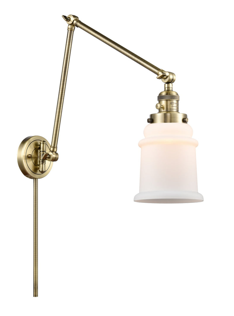 Innovations 238-AB-G181 LED Swing Arm Lamp, Antique Brass