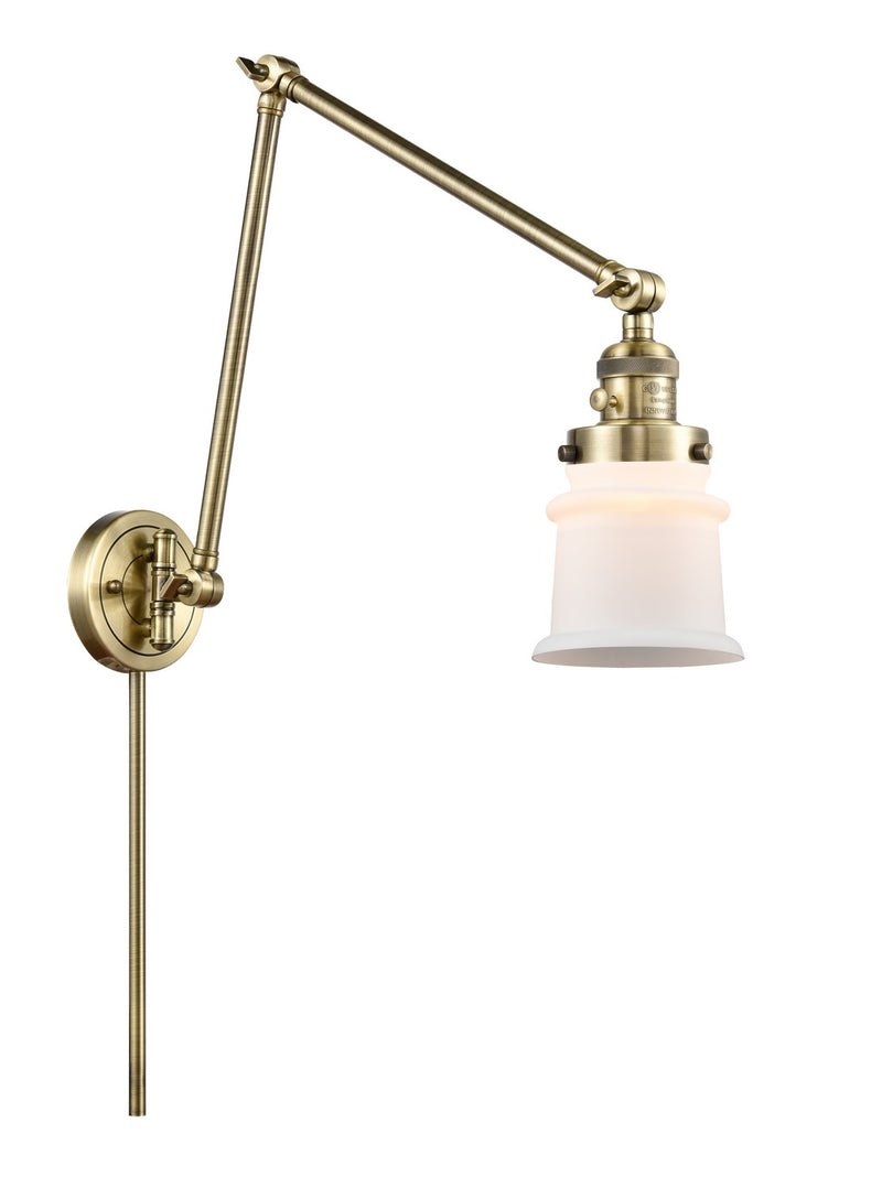 Innovations 238-AB-G181S LED Swing Arm Lamp, Antique Brass