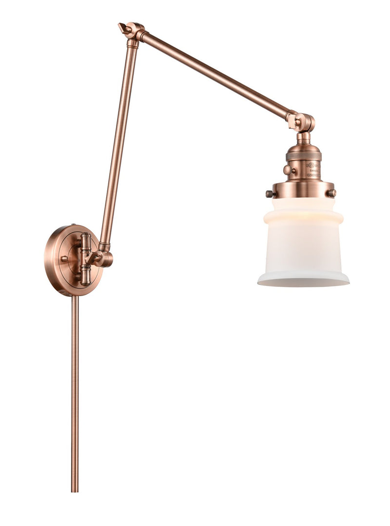 Innovations 238-AC-G181S LED Swing Arm Lamp, Antique Copper