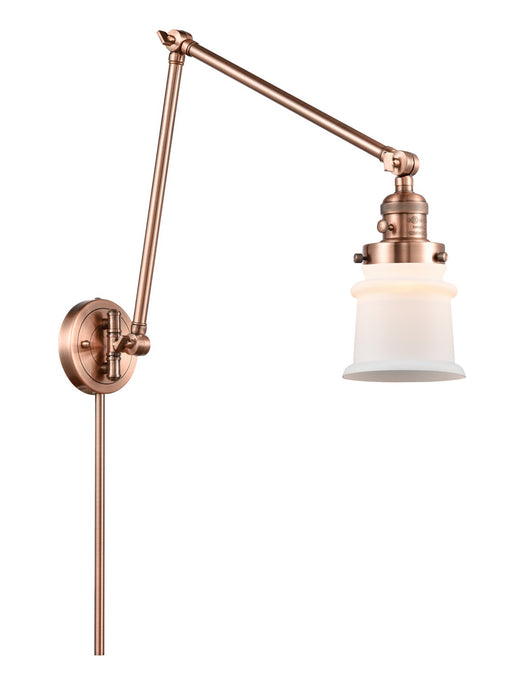 Innovations 238-AC-G181S LED Swing Arm Lamp, Antique Copper