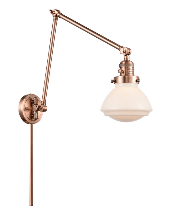 Innovations 238-AC-G321 LED Swing Arm Lamp, Antique Copper