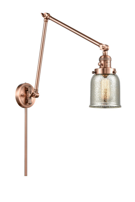 Innovations 238-AC-G58 One Light Swing Arm Lamp, Antique Copper