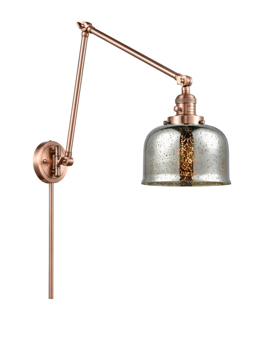 Innovations 238-AC-G78 One Light Swing Arm Lamp, Antique Copper