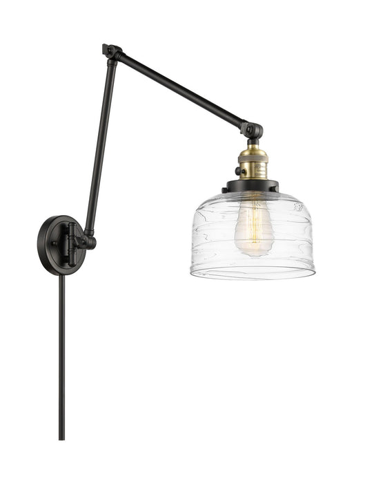 Innovations 238-BAB-G713 One Light Swing Arm Lamp, Black Antique Brass