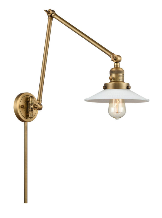 Innovations 238-BB-G1 LED Swing Arm Lamp, Brushed Brass
