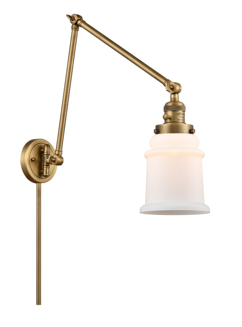 Innovations 238-BB-G181 LED Swing Arm Lamp, Brushed Brass