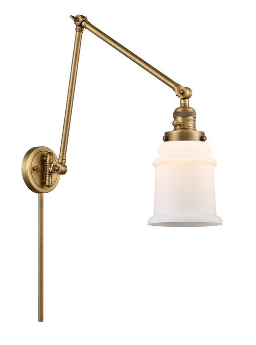Innovations 238-BB-G181 LED Swing Arm Lamp, Brushed Brass