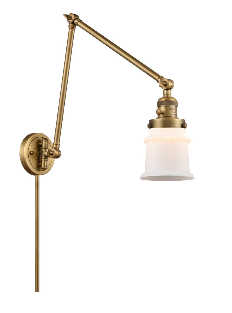 Innovations 238-BB-G181S LED Swing Arm Lamp, Brushed Brass