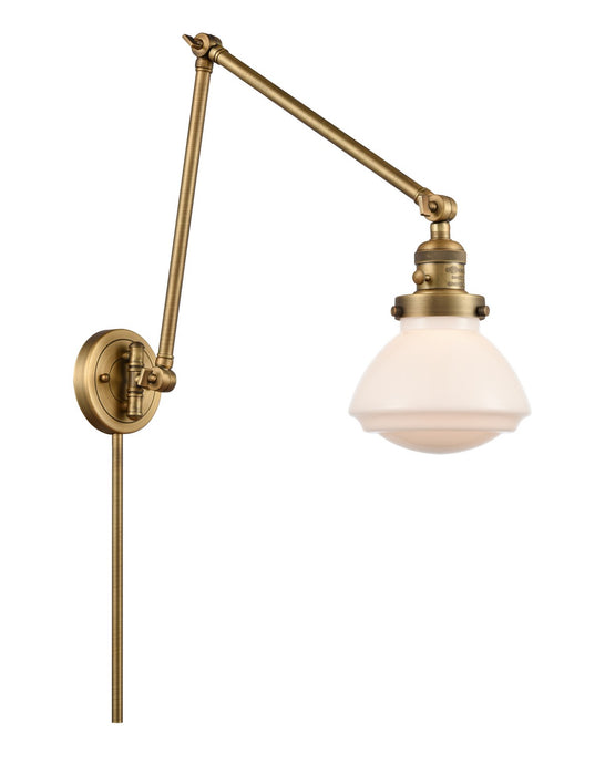 Innovations 238-BB-G321 LED Swing Arm Lamp, Brushed Brass