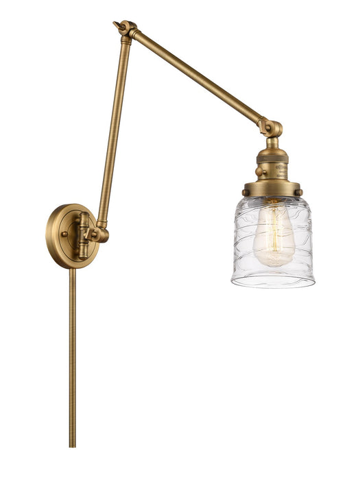 Innovations 238-BB-G513 One Light Swing Arm Lamp, Brushed Brass