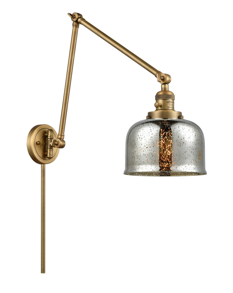 Innovations 238-BB-G78 One Light Swing Arm Lamp, Brushed Brass