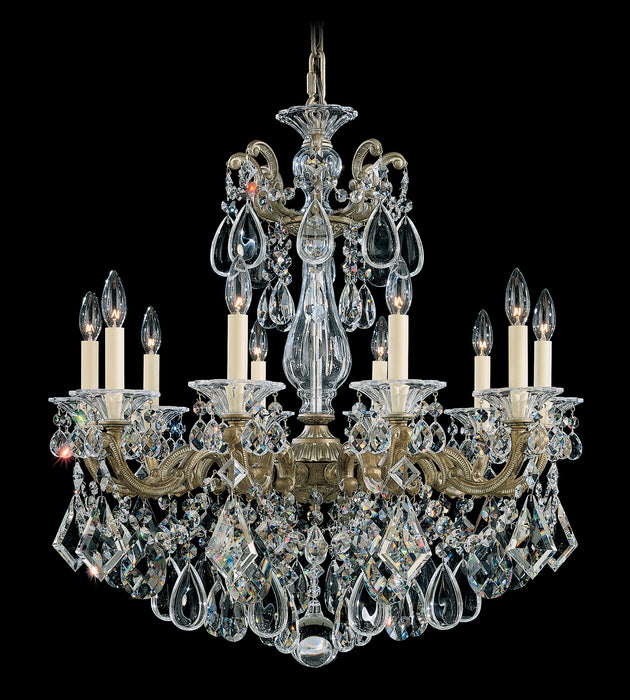 Schonbek 5074-26R Ten Light Chandelier, French Gold