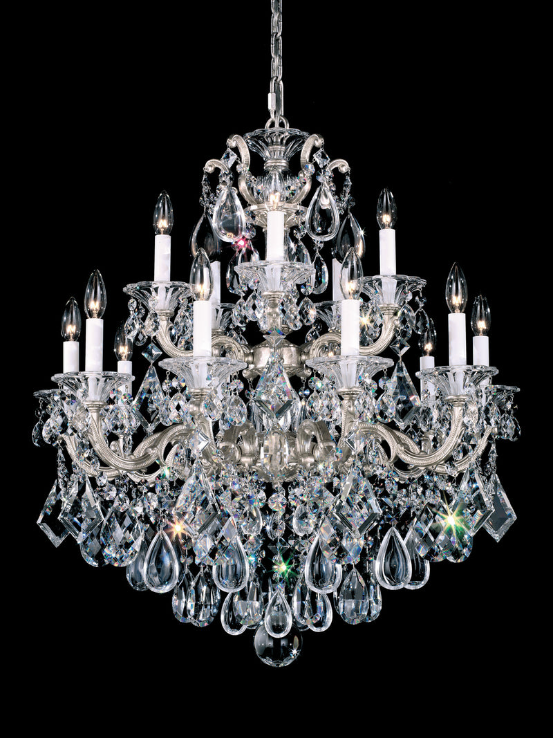 Schonbek 5075-26R 15 Light Chandelier, French Gold