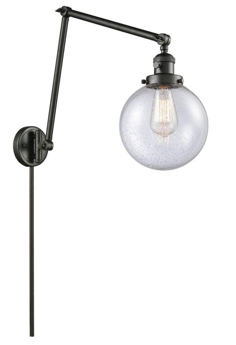Innovations 238-OB-G204-8-LED LED Swing Arm Lamp, Oil Rubbed Bronze