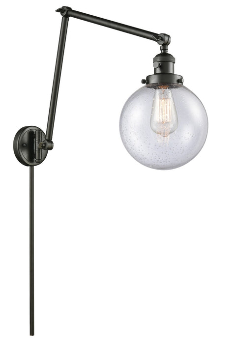 Innovations 238-OB-G204-8-LED LED Swing Arm Lamp, Oil Rubbed Bronze