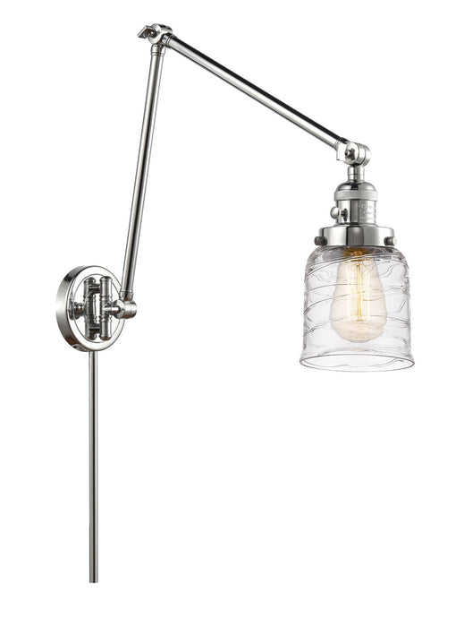 Innovations 238-PC-G513 One Light Swing Arm Lamp, Polished Chrome