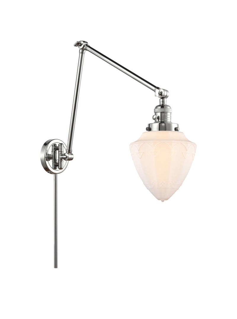 Innovations 238-PC-G661-7 One Light Swing Arm Lamp, Polished Chrome