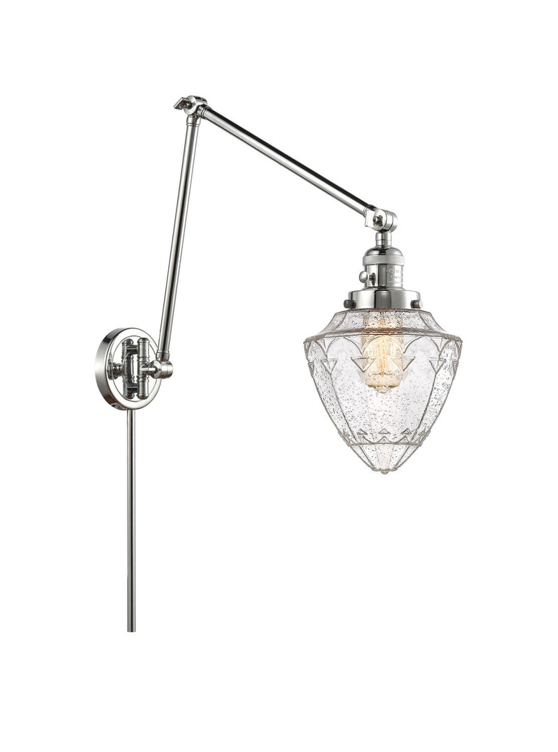 Innovations 238-PC-G664-7 One Light Swing Arm Lamp, Polished Chrome