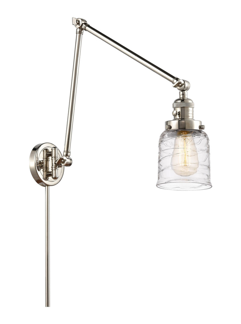 Innovations 238-PN-G513 One Light Swing Arm Lamp, Polished Nickel