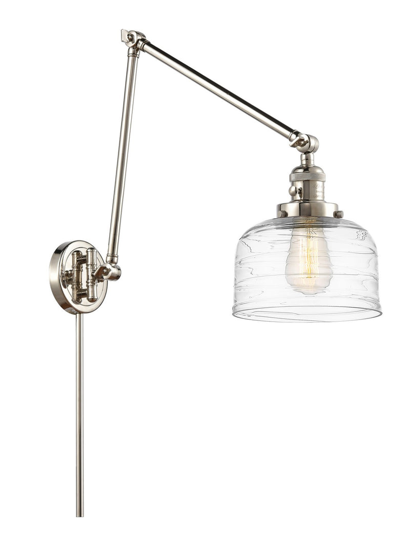 Innovations 238-PN-G713 One Light Swing Arm Lamp, Polished Nickel