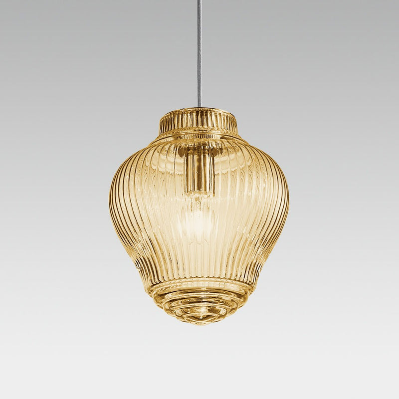 Zafferano ZA-LCL1104 One Light Pendant, Amber