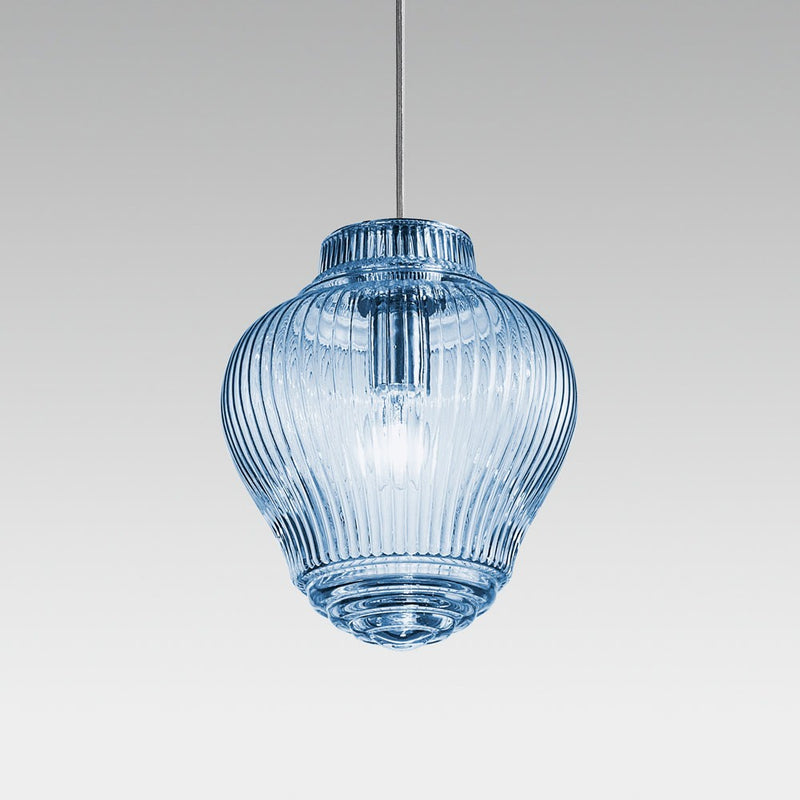 Zafferano ZA-LCL1120 One Light Pendant, Light Blue