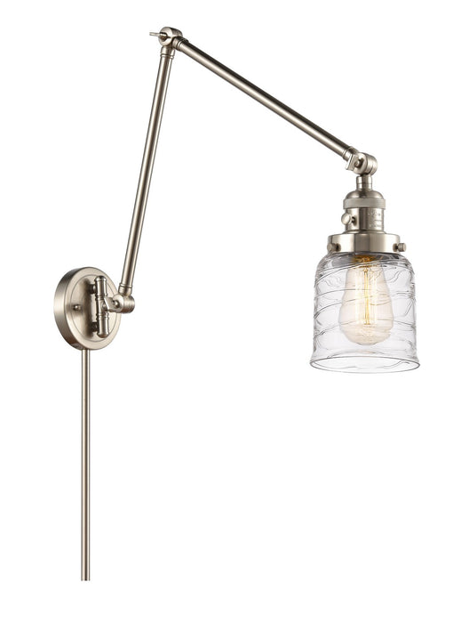 Innovations 238-SN-G513 One Light Swing Arm Lamp, Brushed Satin Nickel