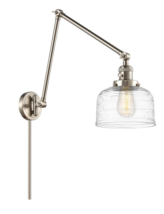 Innovations 238-SN-G713 One Light Swing Arm Lamp, Brushed Satin Nickel
