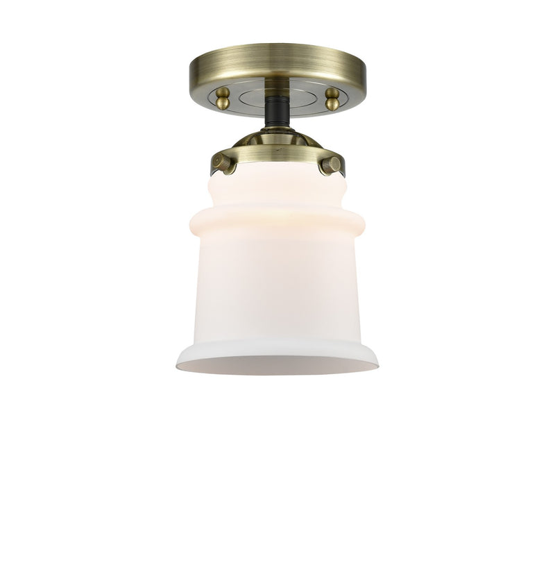 Innovations 284-1C-BAB-G181S One Light Semi-Flush Mount, Black Antique Brass
